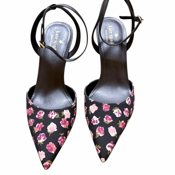 kate spade Shoes - 💜🌼NWOT KATE SPADE ANKLE STRAP FLORAL HEELS.